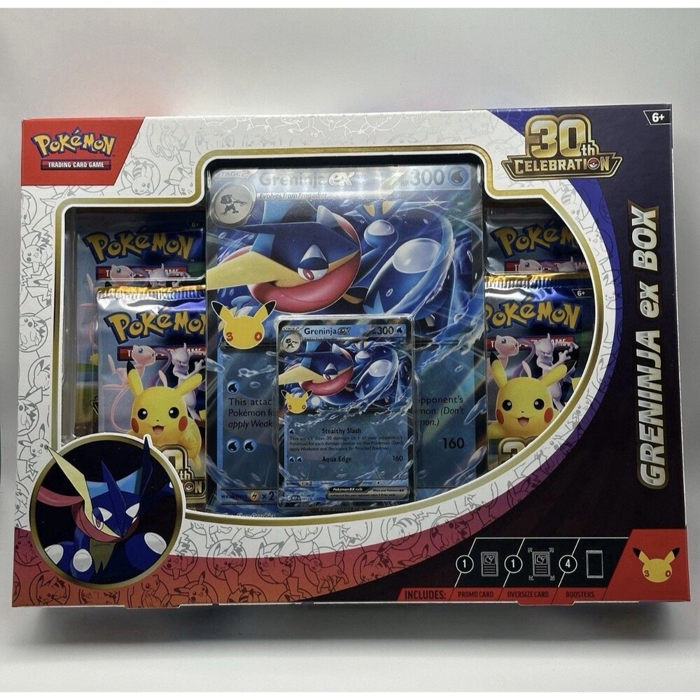 Pokemon TCG 30th Anniversary Celebration Greninja ex Box - New, Sealed